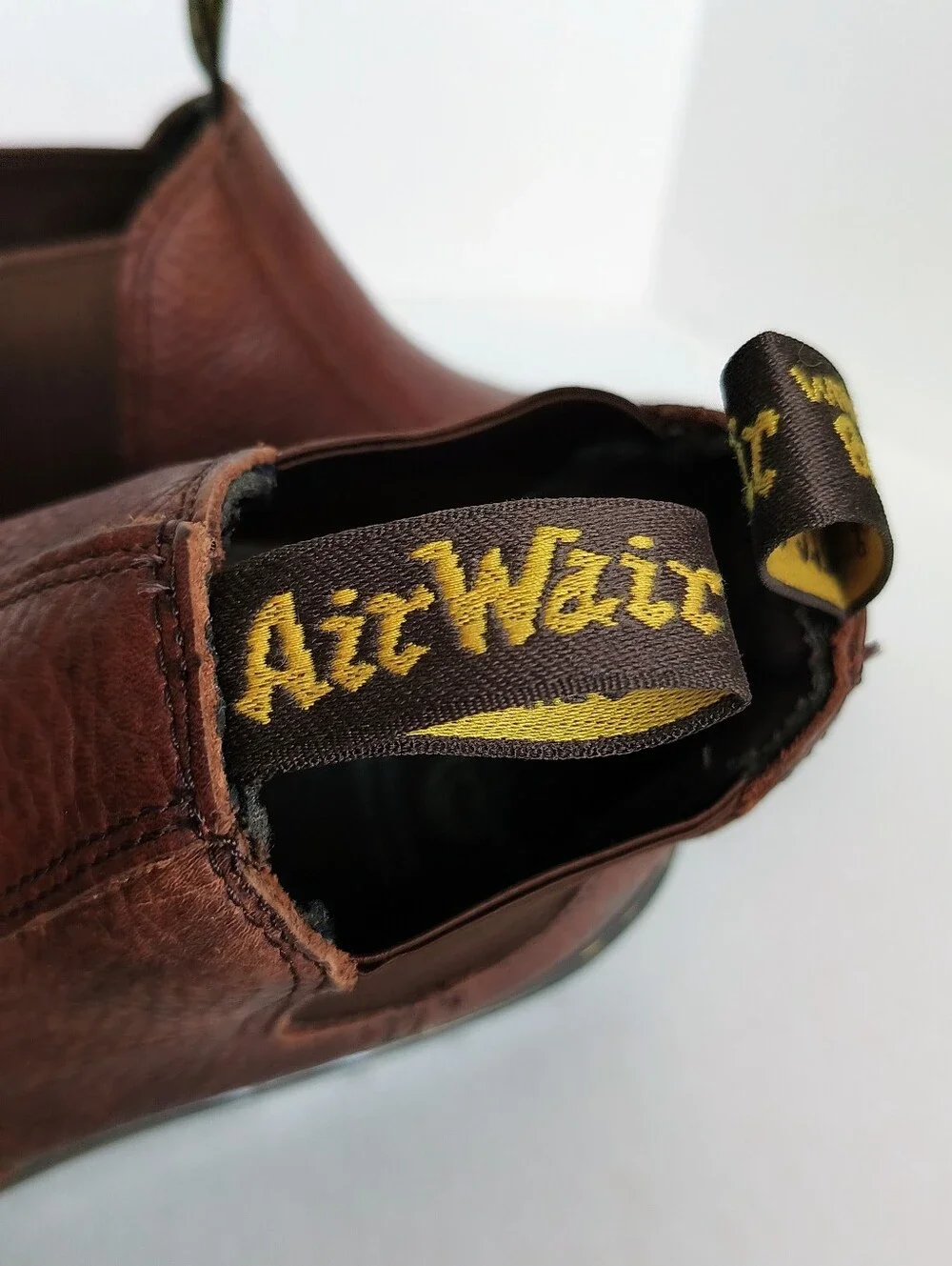 Like New Dr.Martens Rivet Steel Toe Chelsea Lug Sole Pull-On Work Boots